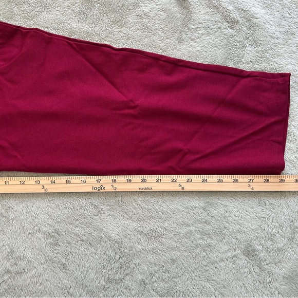Zenobia Burgundy Straight-Leg Pants – Plus Size 4X NWT - Picture 5 of 5